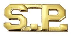 S.P. COLLAR PINS - 1/2" TALL - SOLD in PAIRS.